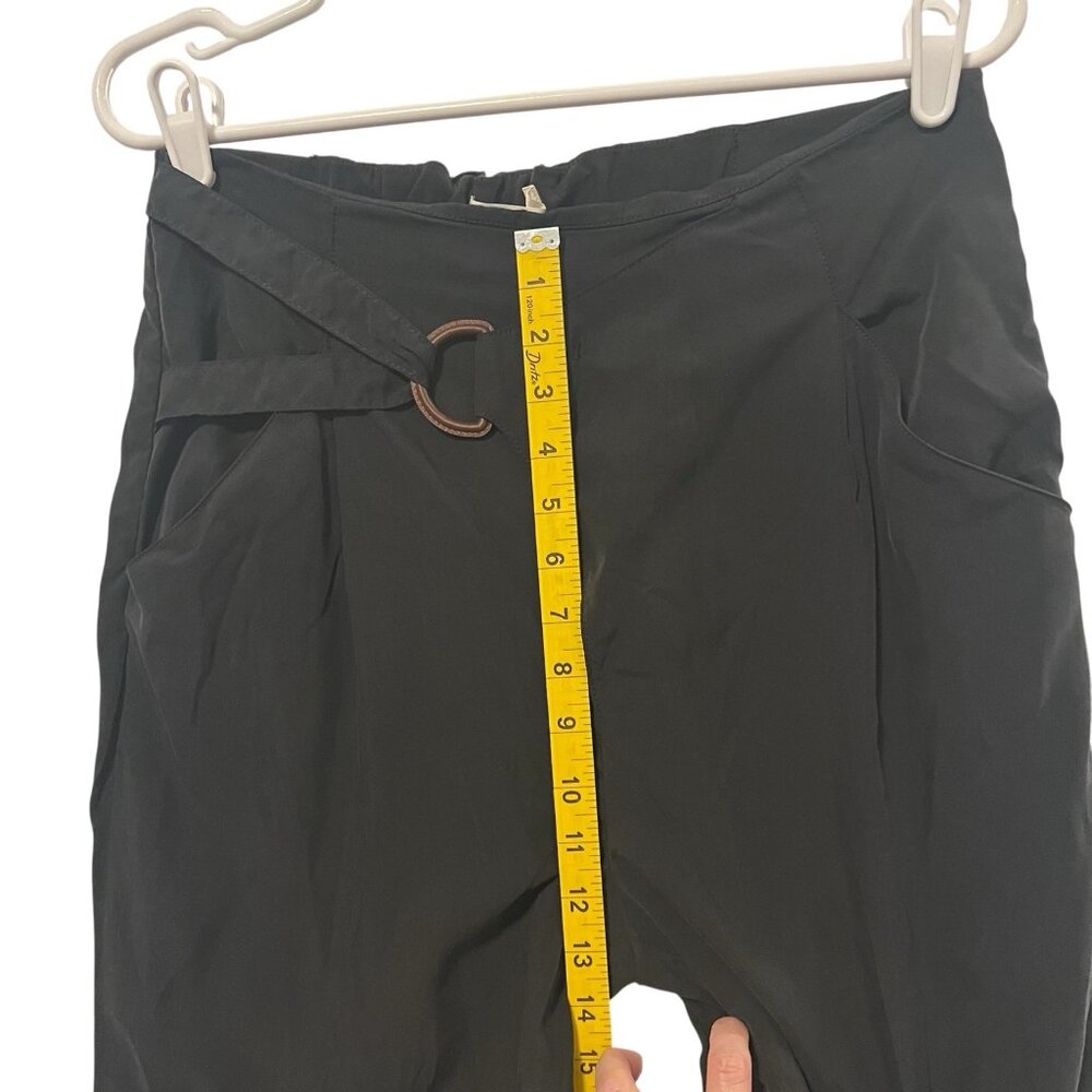 Anthropologie Women’s Pants Small Size Black Elastic Waist Pockets High Rise - Picture 6 of 12
